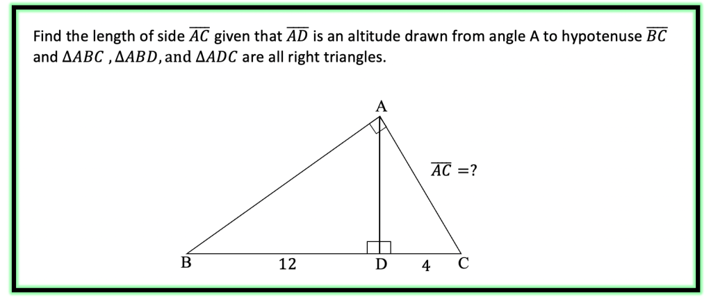 Legs of a Right Triangle