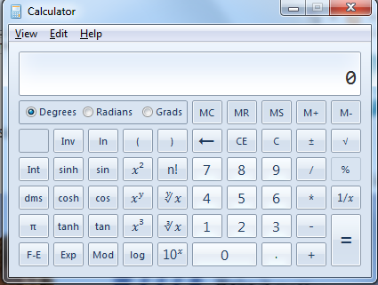 Scientific Calculator Microsoft Windows