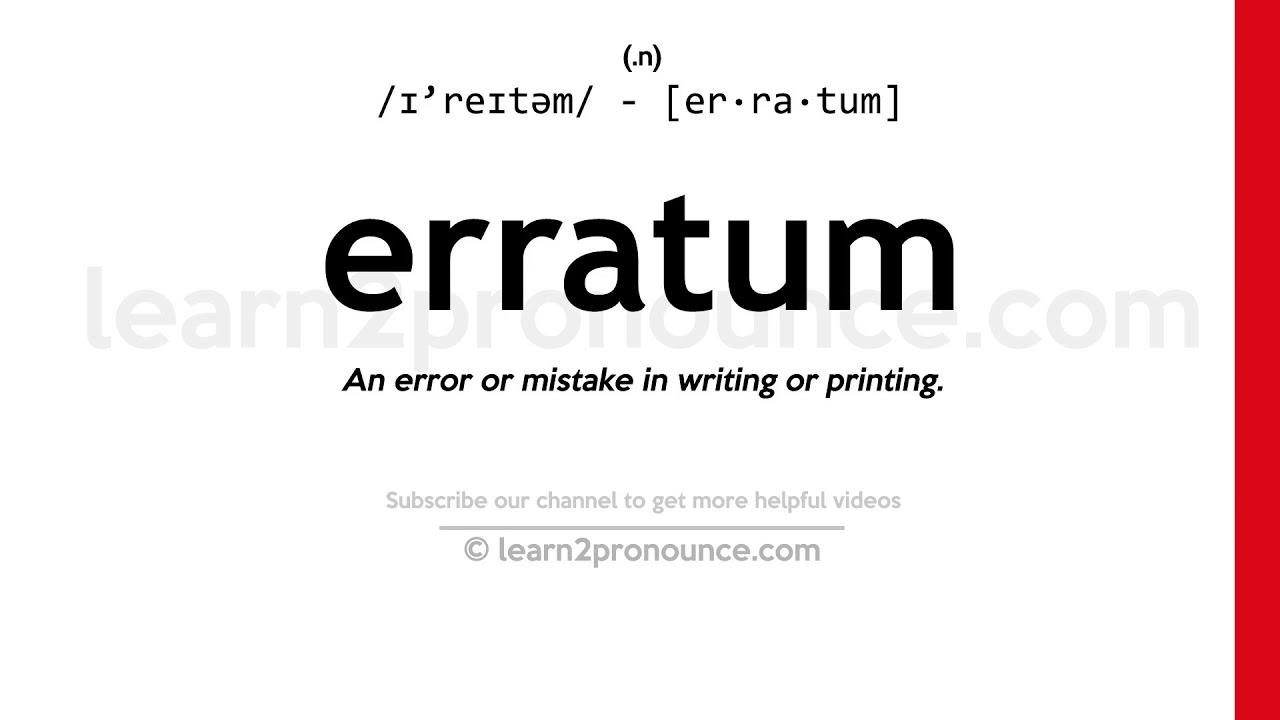 Understanding​ the ‍Nature of the ‍Erratum‍ and Its Impact on⁣ Mathematical Interpretation